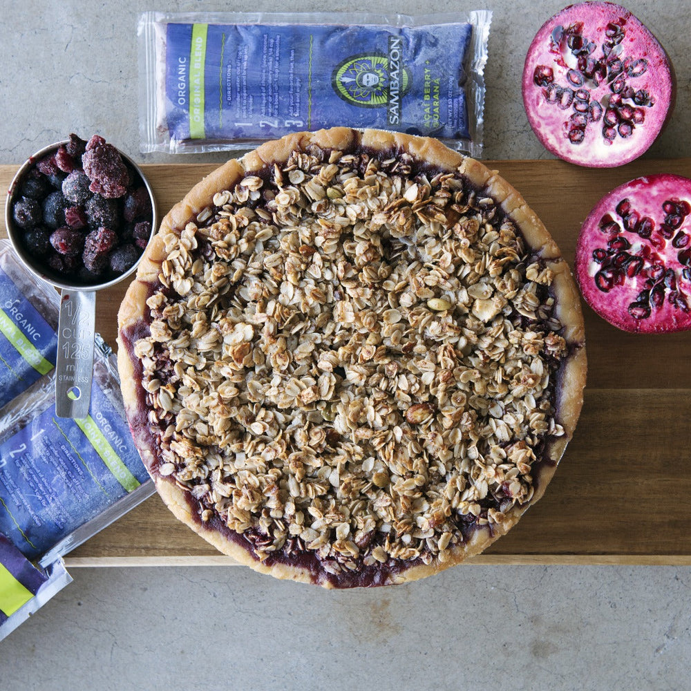 Acai Pie - Gluten-Free &amp; Vegan Acai Berry Pie Recipe | Sambazon