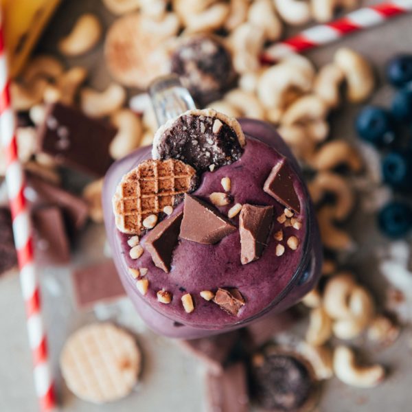 Acai Protein Smoothie After School Recipe - Chocolate, Nut Butter &amp; Banana | Sambazon