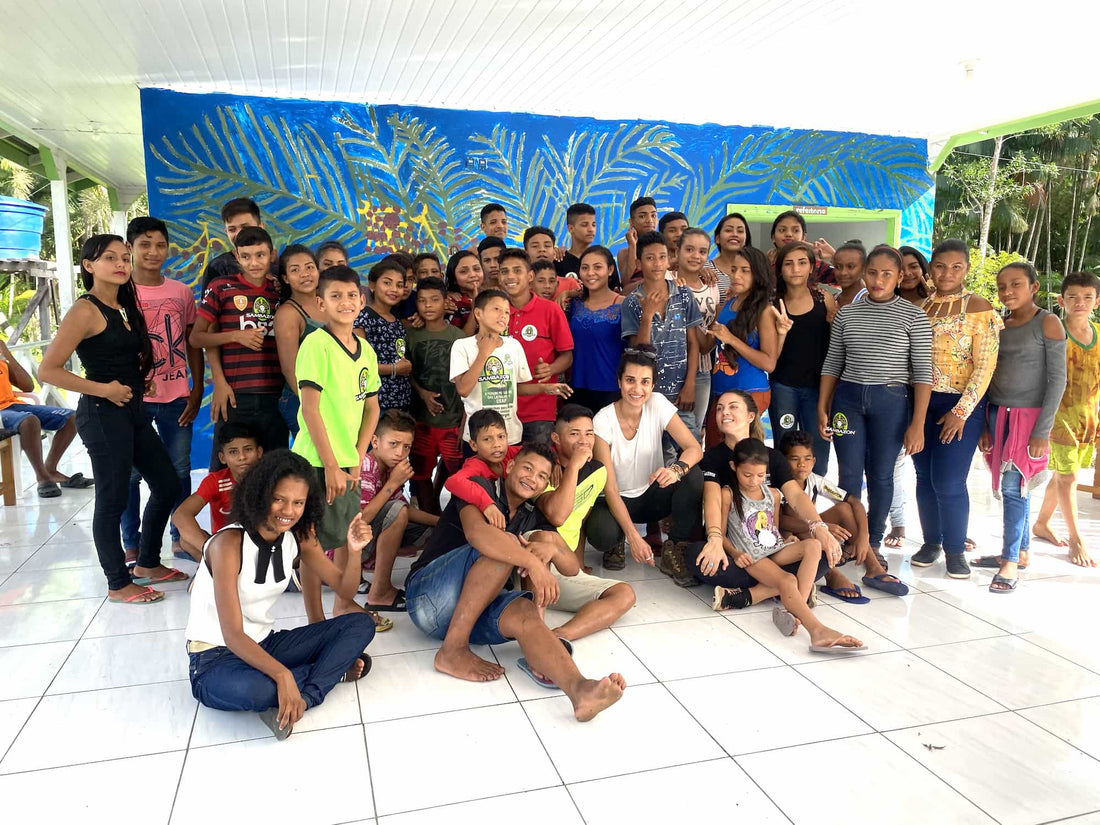 Asher Jay visits SAMBAZON Fair Trade School 