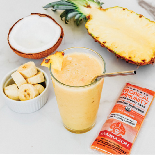 Immune Booster Smoothie with Pineapple & Acai