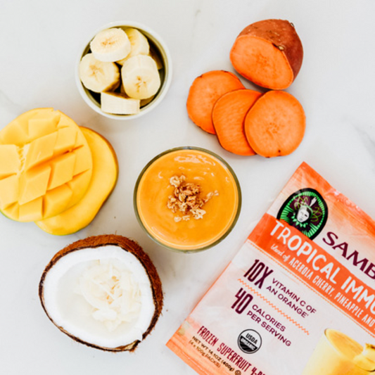 Mango & Sweet Potato Immune Booster Açaí Smoothie