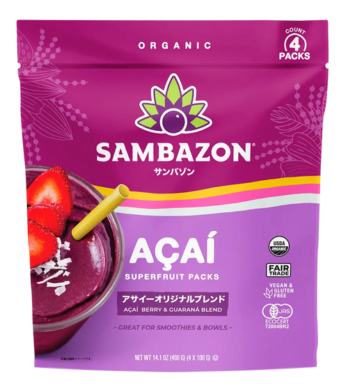 なかなか入手できない商品ですサンバゾン冷凍アサイー Amazon | サンバゾン アサイーピューレ 加糖 砂糖 冷凍 400g