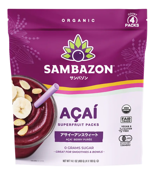 アサイー　冷凍　açaí 送料無料 アサイー 冷凍 サンバゾン 100g 12個セット ※北海道