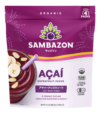 sambazon アサイー 38袋 152食 無糖 コストコ sambazon アサイー 38袋 152食 無糖 コストコ